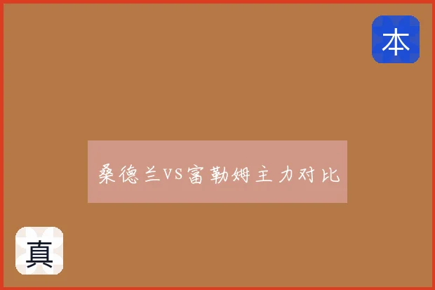 桑德兰vs富勒姆主力对比
